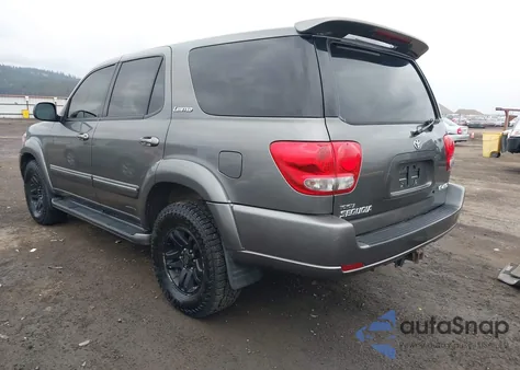 2006 Toyota Sequoia Limited V8 z USA, uszkodzony, nr VIN 5TDBT48A86S261757